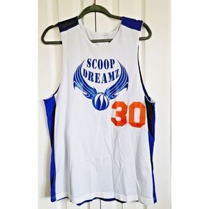 Nike Men's M Basketball Adult Jersey Reversible‎ Blue/White/Orange Tank Top